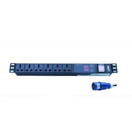 PDU 12 Universal Outlet (Lighting SW+V-A+Power Plug 16A)