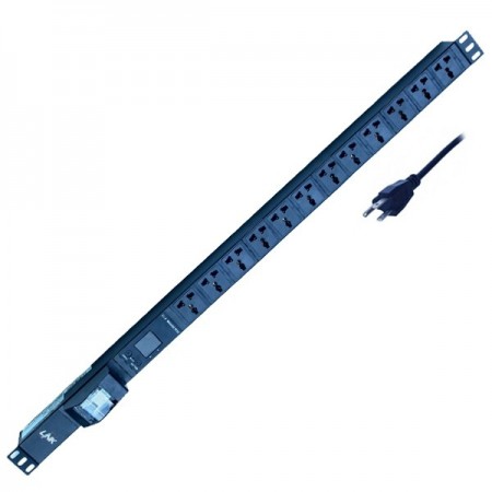 PDU 12 Universal Outlet (Circuit Breaker 16A+V-A)