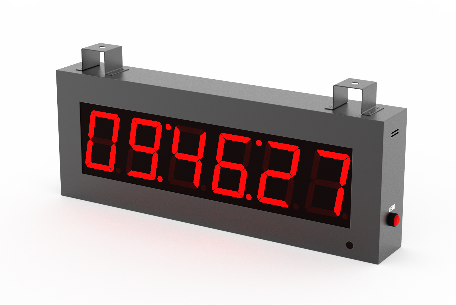 Clock displayed