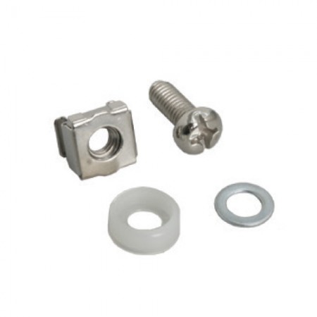 ชุดน็อต SCREW M6+ CAPTIVE NUT M6+Plastic washer + Metal gasket (10 ชุด/แพ็ค)