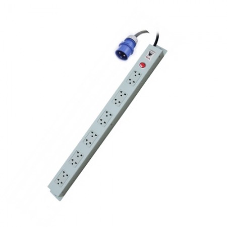 ปลั๊กรางไฟ 32 Ampere POWER DISTRIBUTION 12 Outlet Cabel 3 M. & Power Plug w/CB