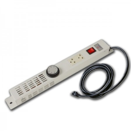 รางปลั๊กไฟ THERMOSTAT PANEL SETS พร้อม 2 Outlet ควมคุมการปิด-เปิดของพัดลม