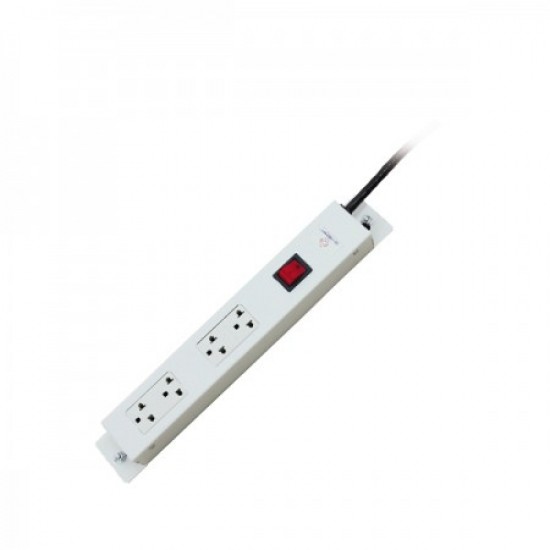 ปลั๊กรางไฟ AC POWER DISTRIBUTION 4 Univeral Outlet w/Cable 1.8 M. & Surge Protection